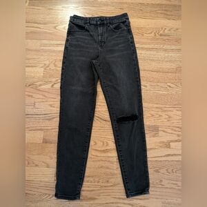 American Eagle Black Curvy Super Hi Rise Jeggings